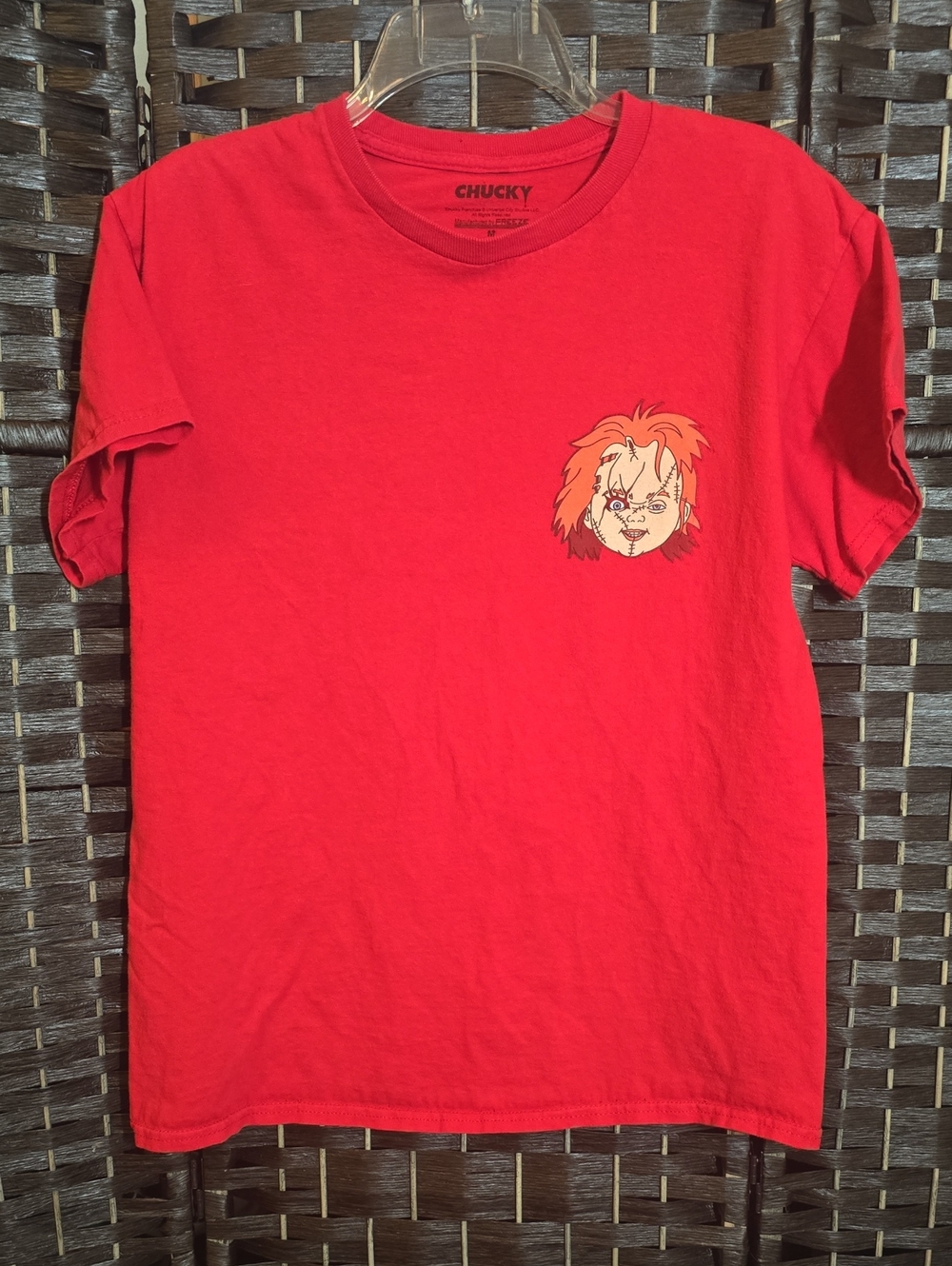 Chucky Child’s Play Horror Movie Graphic T-Shirt Red Size M